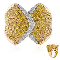 Anillo en oro con Diamante naranja SI2 (CIRARI)