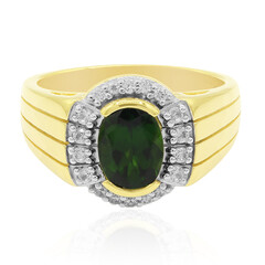 Anillo en plata con Diópsido de Rusia (Remy Rotenier)