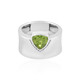Anillo en plata con Peridoto (de Melo)