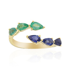 Anillo en oro con Zafiro azul Ceylon (CIRARI)