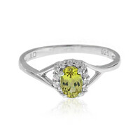 Anillo en plata con Granate de Malí