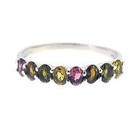 Anillo en plata con Turmalina