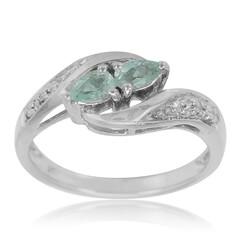 Anillo en plata con Turmalina Paraíba