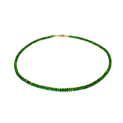 Collar en oro con Diópsido de Rusia (Adela Gold)