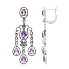 Pendientes en plata con Amatista