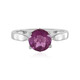 Anillo en plata con Fluorita rosa