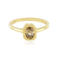 Anillo en plata con Zircón mandarina (Adela Silber)