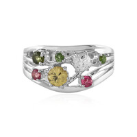 Anillo en plata con Zircón amarillo
