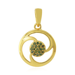 Colgante en plata con Diamante I3 verde
