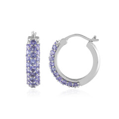 Pendientes en plata con Tanzanita