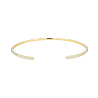 Brazalete en plata con Zircón (Adela Silber)