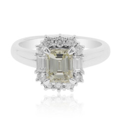 Anillo en platino con Diamante amarillo VS1 (CIRARI)