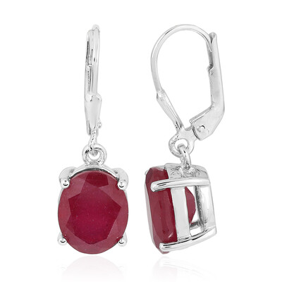 Pendientes en plata con Rubí de Madagascar