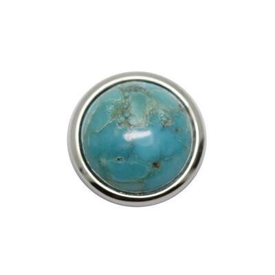 Colgante en plata con Turquesa azul del Mohave Kingman