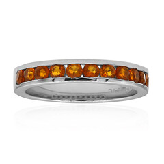 Anillo en plata con Citrino de Madeira