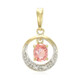 Colgante en plata con Zafiro Padparadscha