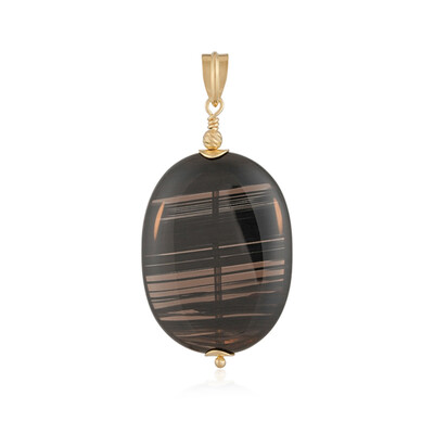 Colgante en plata con Obsidiana Lamellar