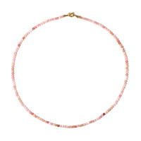 Collar en plata con Ópalo rosa