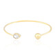 Brazalete en plata con Topacio blanco