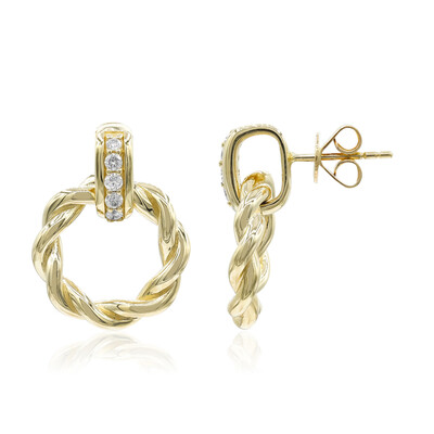 Pendientes en oro con Diamante I1 (H)  (CIRARI)