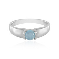 Anillo en plata con Aguamarina de Ofiki