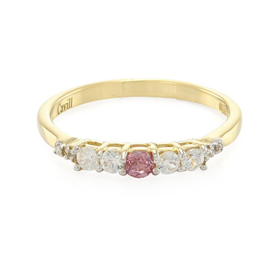 Anillo en plata con Zafiro Padparadscha