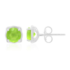 Pendientes en plata con Ópalo verde de Brasil