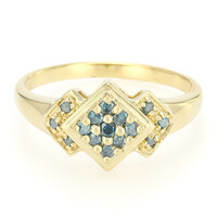 Anillo en plata con Diamante fantasía