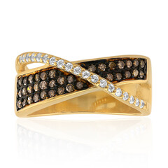 Anillo en plata con Diamante chocolate I2