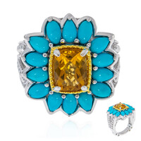 Anillo en plata con Citrino (Dallas Prince Designs)