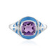 Anillo en plata con Amatista