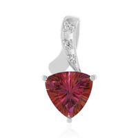 Colgante en plata con Topacio flor de loto