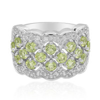 Anillo en plata con Peridoto