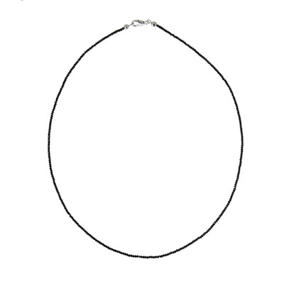Collar en plata con Espinela negra