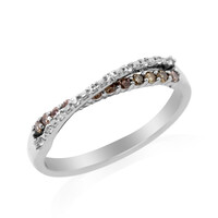 Anillo en plata con Diamante champán I2