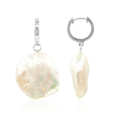 Pendientes en plata con Perla Freshwater (TPC)