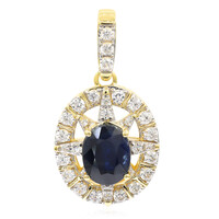 Colgante en oro con Zafiro azul (Remy Rotenier)