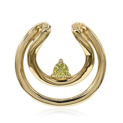 Colgante en oro con Diamante amarillo VS1 (Annette)