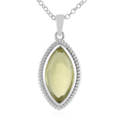Collar en plata con Quarzo limón