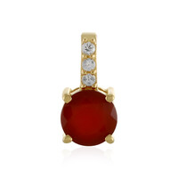 Colgante en plata con Ónix rojo