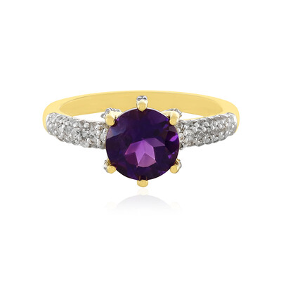 Anillo en plata con Amatista