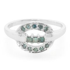 Anillo en plata con Diamante fantasía