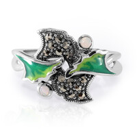 Anillo en plata con Ópalo blanco