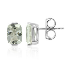 Pendientes en plata con Amatista verde