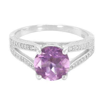Anillo en plata con Fluorita de España