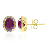Pendientes en oro con Rubí de Birmania (CIRARI)