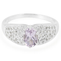Anillo en plata con Amatista Rosa de Francia