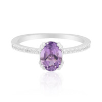 Anillo en plata con Amatista