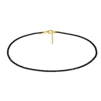 Collar en plata con Turmalina negra