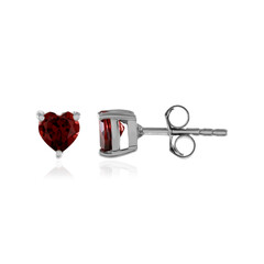 Pendientes en plata con Granate de Mozambique